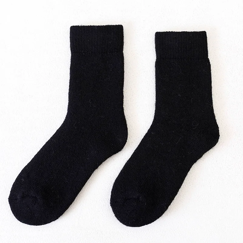 Super Thicker Solid Socks Merino Wool Rabbit Socks Snow Winter Warm Funny Happy Male Men Socks calceta hombre skarpety meskie