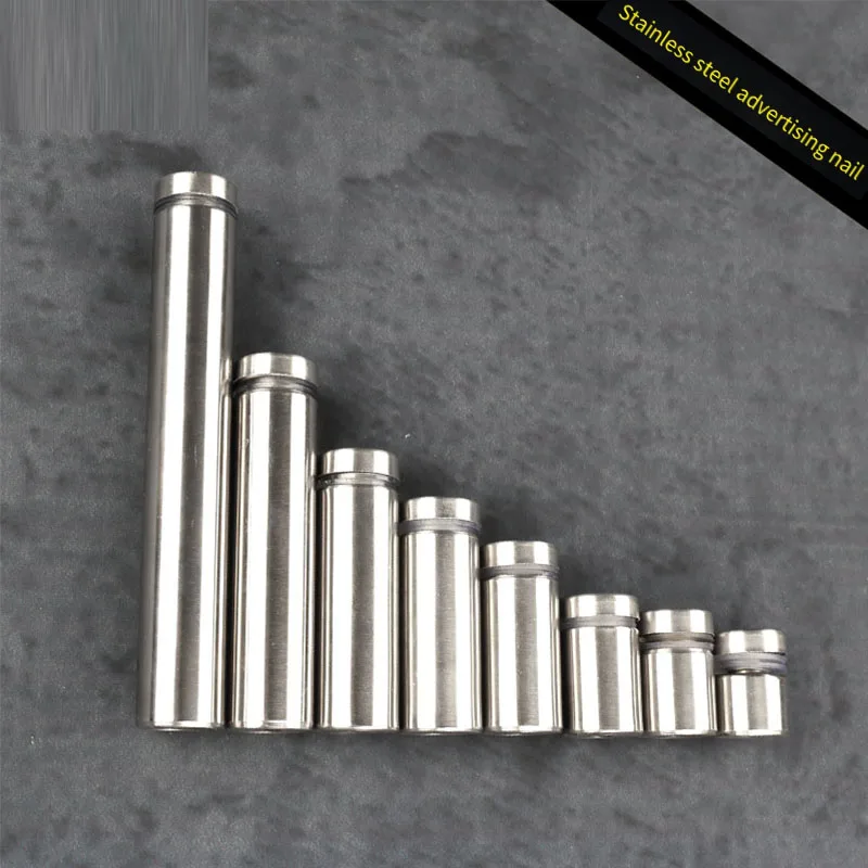 

Glass Fasteners 12/16/19/25/40mm Stainless Steel Acrylic Advertisement Standoffs Pin Nails Billboard Fixing Screws Hardware 4Pcs