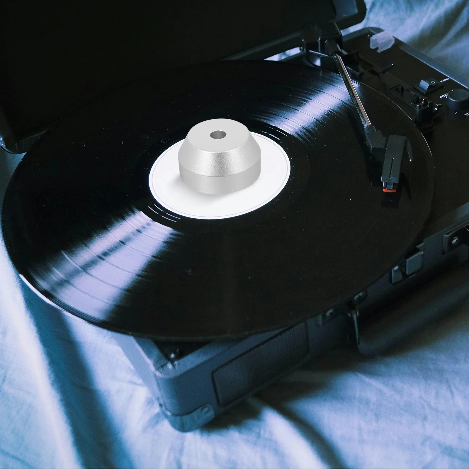 

Universal Vinyl Record Weight Stabilizer Aluminum Disc Adapter Turntable Player Parts Large Hole Records Precision Fit Eccentric