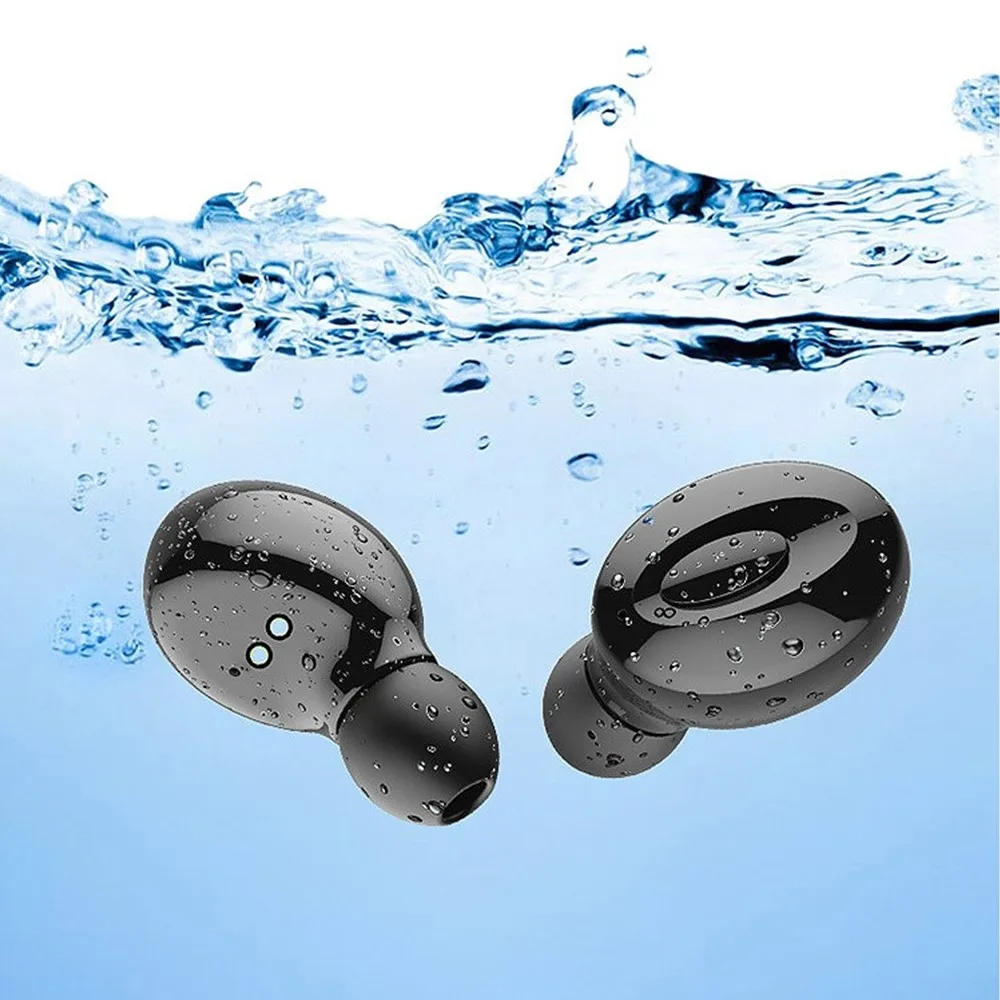 Shoumi-auriculares inalámbricos V5.0 compatibles con Bluetooth, cascos TWS para TV, resistentes al agua, con micrófono y adaptador USB