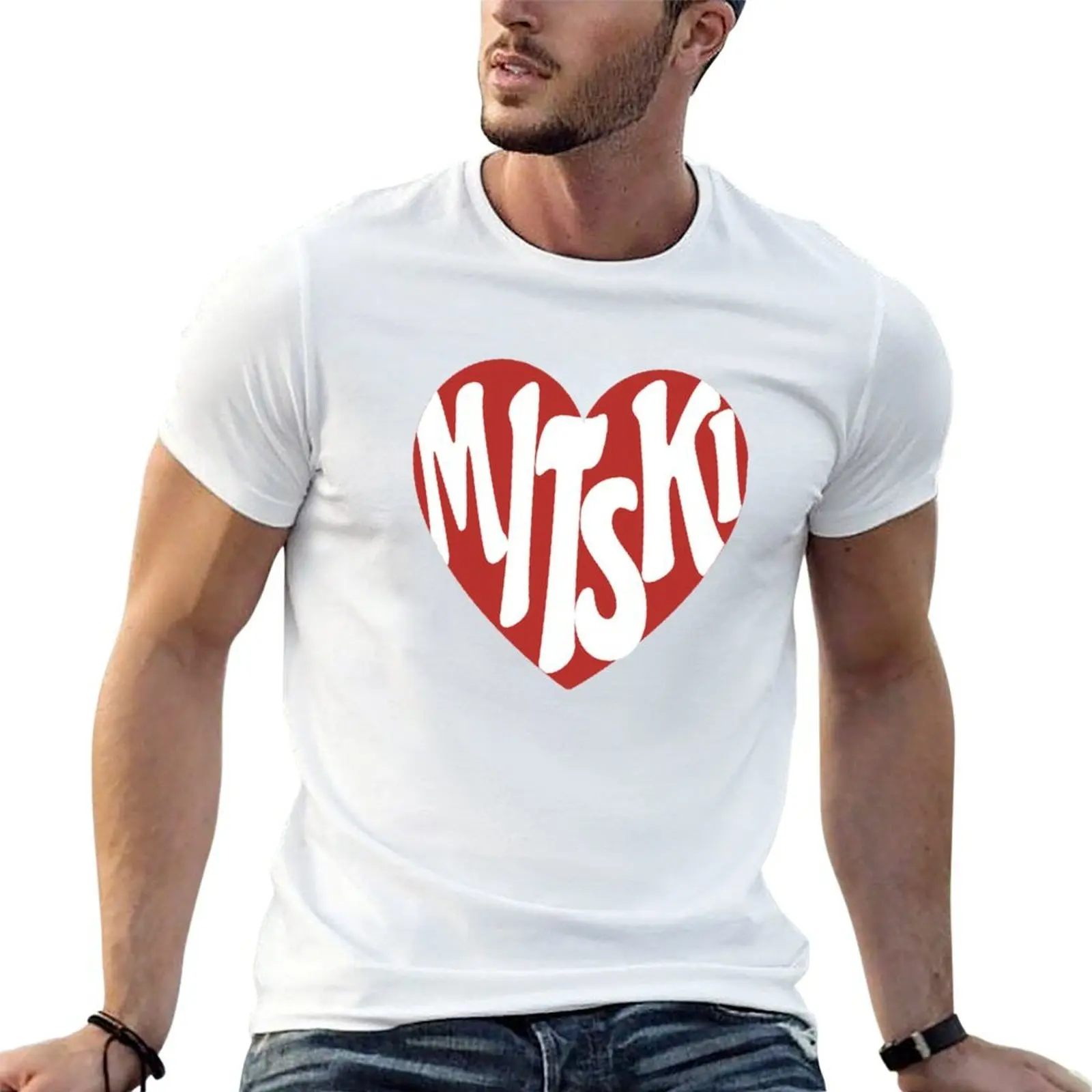 

Mitski Heart Logo Sticker T-Shirt t shirt men 100% cotton luxury brand funny t shirts man T-Shirt