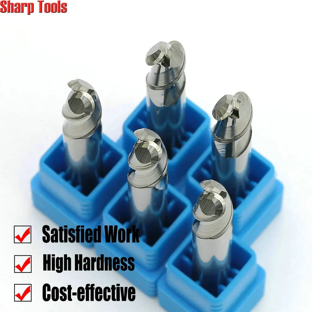 6mm 2 ขลุ่ยเกลียวบอลจมูก Router Bits เครื่องตัดอลูมิเนียม HRC50 เหล็กทังสเตนคาร์ไบด์ CNC เครื่องมืออลูมิเนียม Endmill ชุด
