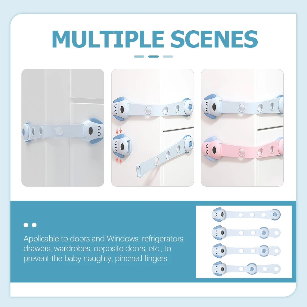 

8 шт. замок для безопасности детей, замки для шкафа и ящиков для защиты детей, холодильники, оконные шкафы, прочный клей, многоразовые безопасные