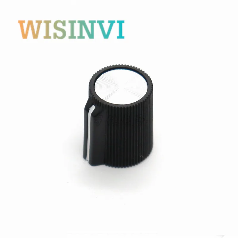 10PCS 14MM*17MM Black Plastic Knob Lock Screw cap Frequency Converter Panel Operation Speed Regulation Potentiometer Knob Cap
