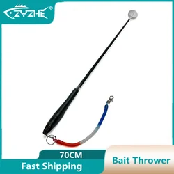 ZYZ-Isca De Pesca Jogando Colher De Aninhamento, Varas De Fibra De Carbono Ultraleve, Equipamento De Pesca De Rocha Do Mar, Varas De Lançamento Longo, 70cm