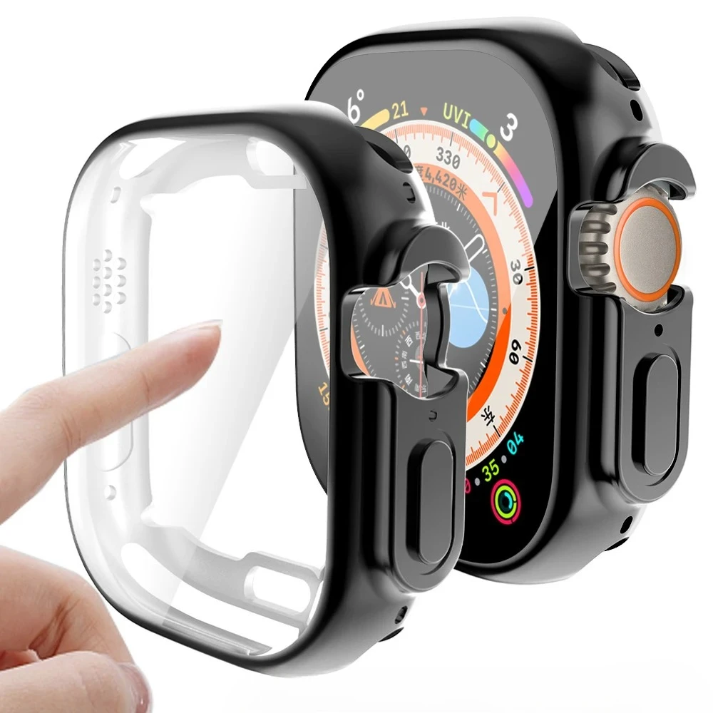 Корпус Watch Ultra 3 49 мм 11 10 9 8 7 42 мм 46 мм 45 мм 41 мм Всестороннее защитное стекло iWatch 6 5 4 SE 44 мм Крышка
