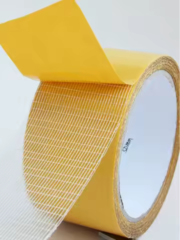 Super Strong Adhesion 10M Mesh High Viscosity Transparent Double Sided Grid Tape Glass Grid Fiber Adhesive Tape