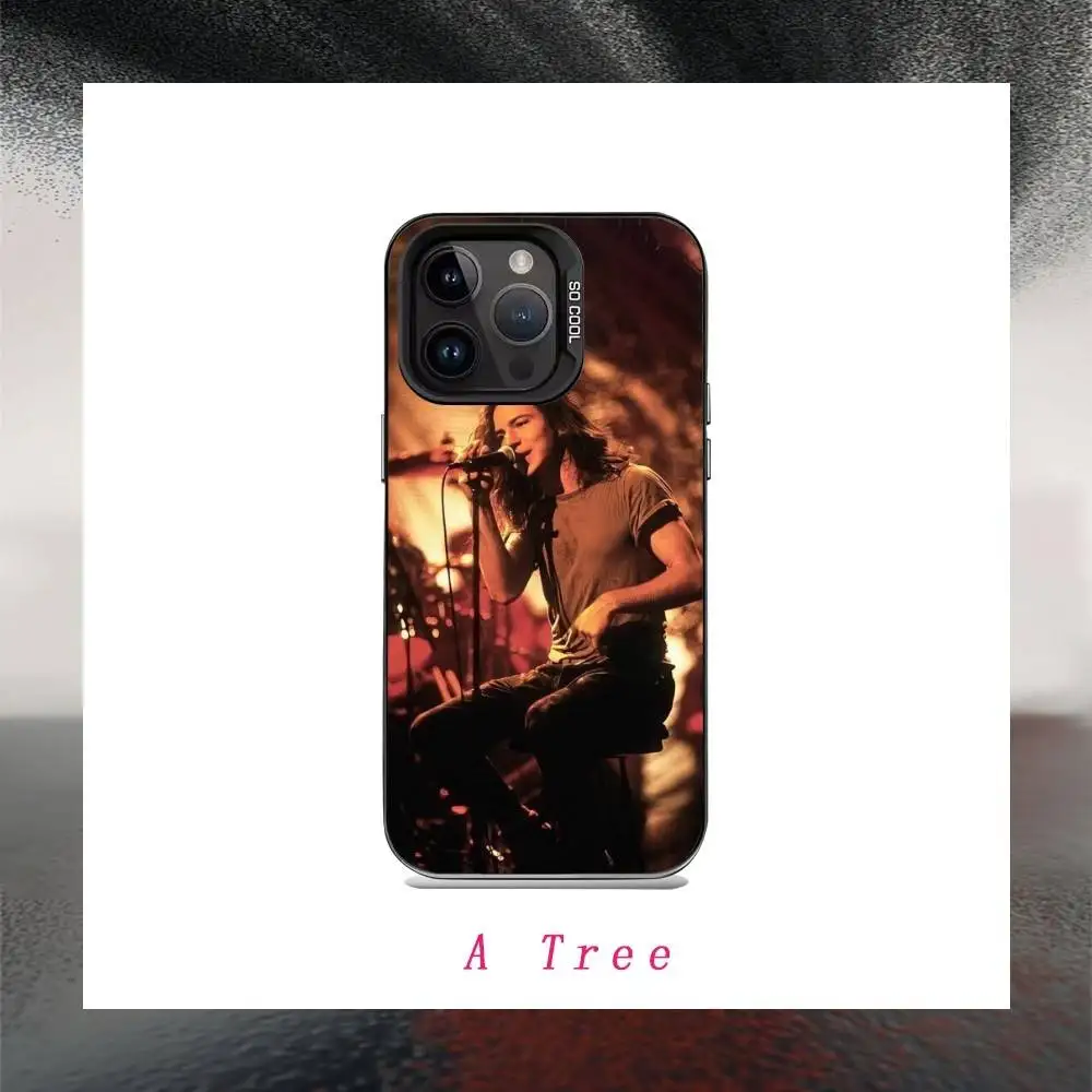 P-Pearl Band J-Jam Phone Case For IPhone 16 17 15 14 12 13 Pro Max Black Color Shockproof Cover