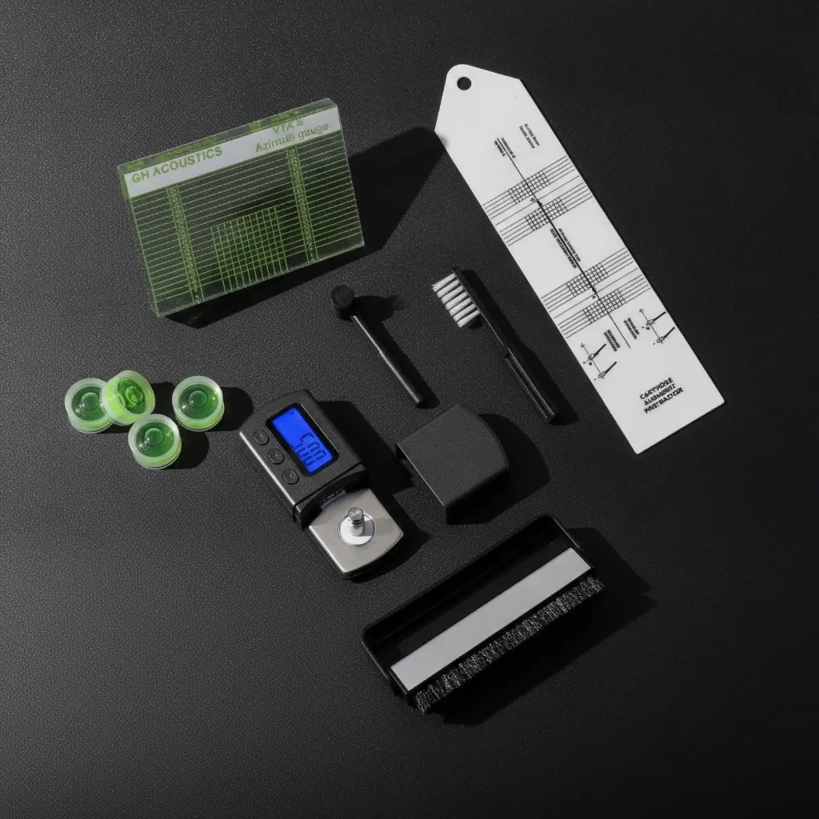 Turntable Calibration Tool Kit Precision Alignment Protractor Stylus Force Gauge Accurate Stylus Pressure Gauge