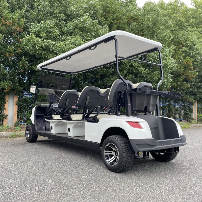 New 2 4 6 Seater Electric Golf Cart with Solar Panel Lithium Battery Club Car Electric Golf Cart