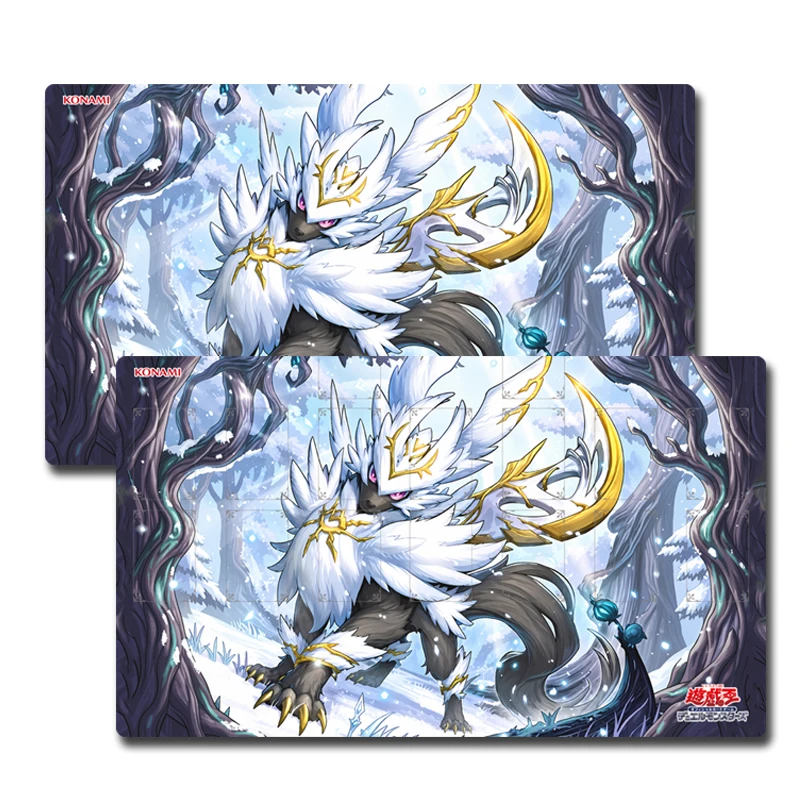 Yu-Gi-Oh! Mart, Knight of the Winter Raven Playmat Card Game Pad YGO Mat KMC TCG YuGiOh Mousepad IMPH-JP010