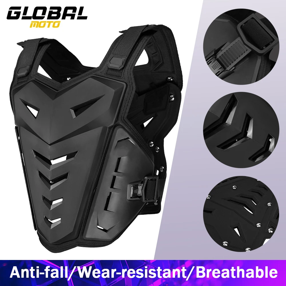 

Мотоциклетный жилет-броня: Защита спины и груди от падений, износостойкая мотозащита для мотокросса и езды