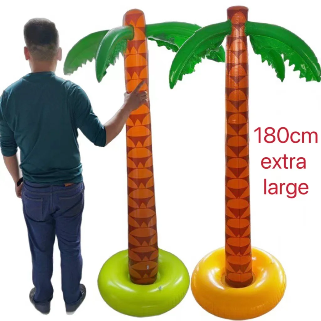 

1.8m Extra Large Inflatable Palm Tree Hawaii Beach Vacation Decorations Funny Cute Luau Pool Party Kids Adult Photo Props Gifts