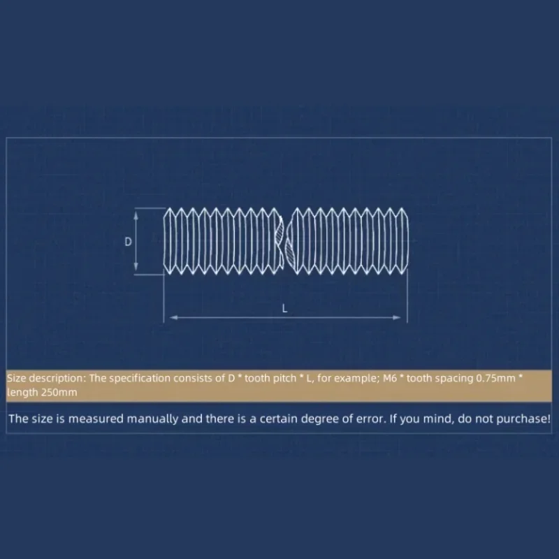 M4 M5 M6 M8 M10 M12 M14 M16 M18 M20 M22 M24 304 Stainless Steel Left Hand Thread Fully Threaded Rods Bar Stud