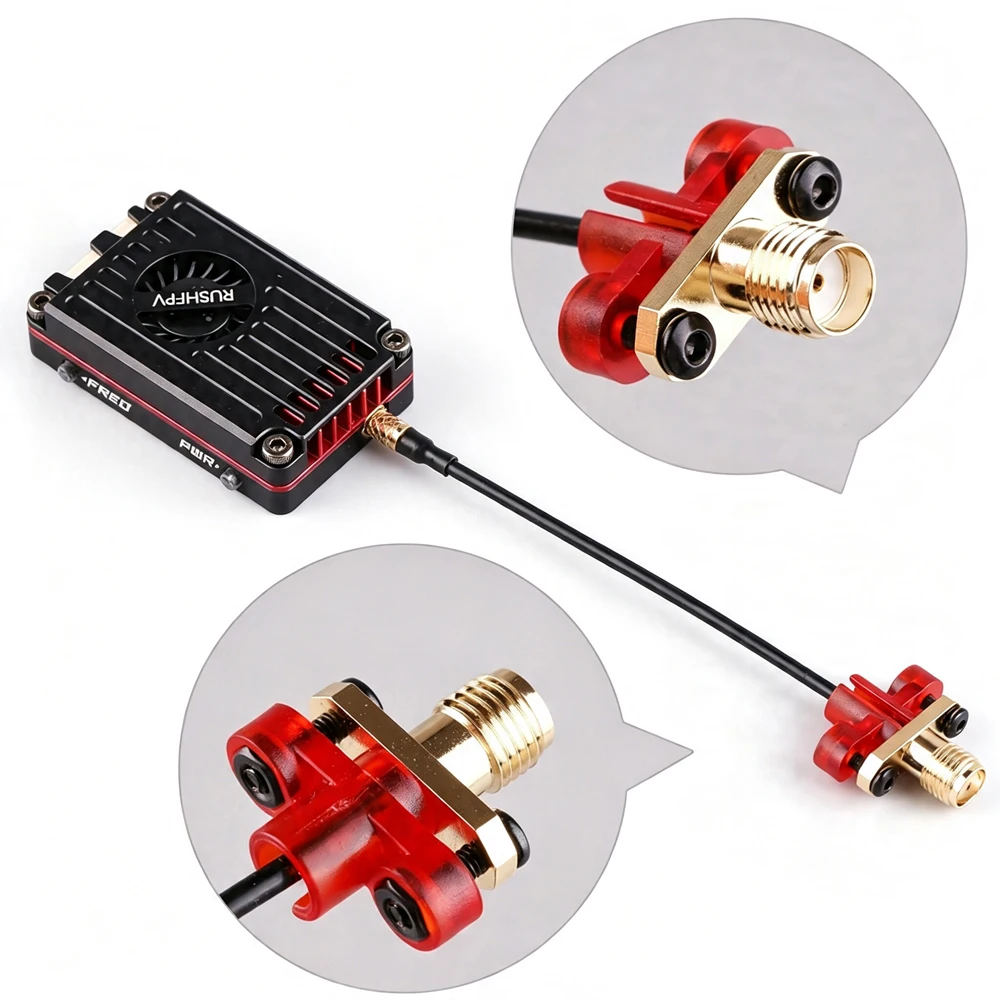 RUSHFPV Max Solo 5.8G 48CH 2500mW 2.5W VTX Video Transmitter CNC Shell For RC FPV Quadcopter Drone