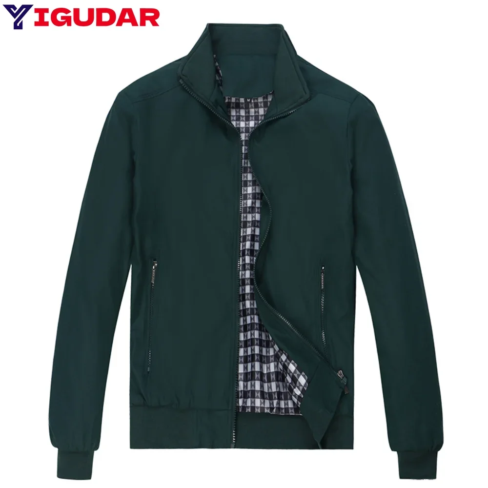 

2025 Spring Autumn Casual Solid Fashion Slim Bomber Jacket Men Overcoat New Arrival Baseball Jackets Men's Jacket Top y2k