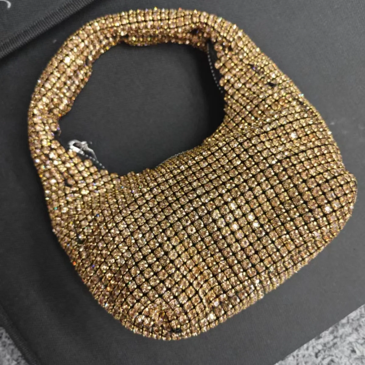 Nieuwe Ultra-A Strass Tas, Zilveren Handtas, Modieuze En Trendy Hoogwaardige Onderarmtas Voor Dames