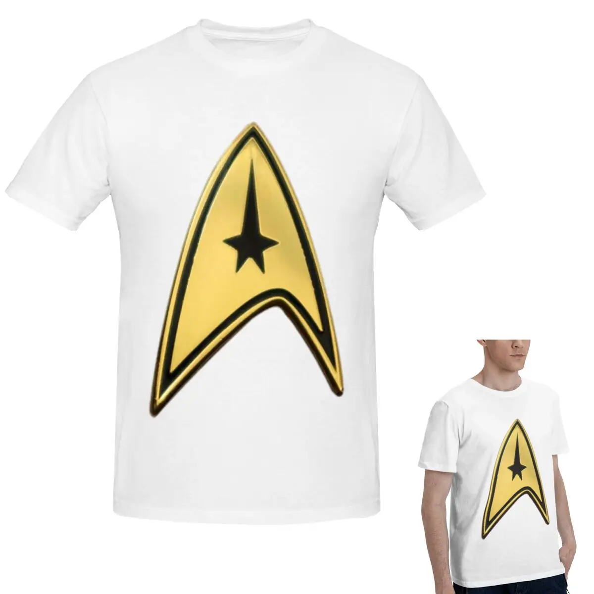 

100% хлопок, футболка Star Treks Science Fiction, сериал, мужская классическая футболка большого размера, мужские летние рубашки с круглым вырезом, топы S-6XL