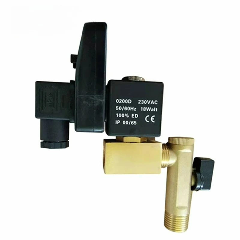 الجملة 1/2 "التلقائي ضاغط الهواء توقيت الإلكترونية مكثف صمام المياه استنزاف السيارات