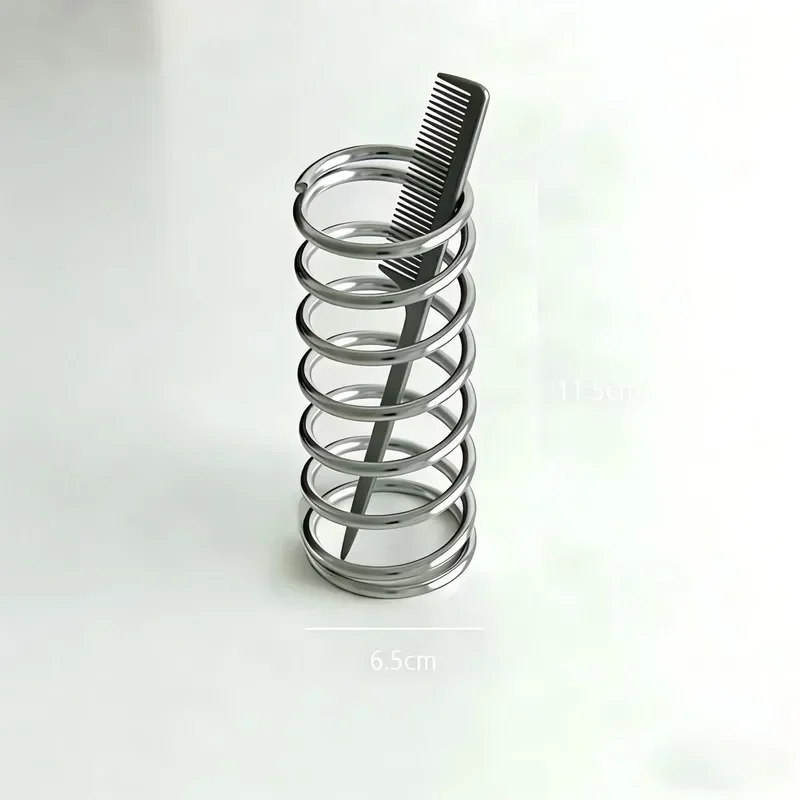 Spiral Single Tier Stainless Steel Storage Rack Desktop Countertop Cosmetic Organizer for Bathroom Vanity