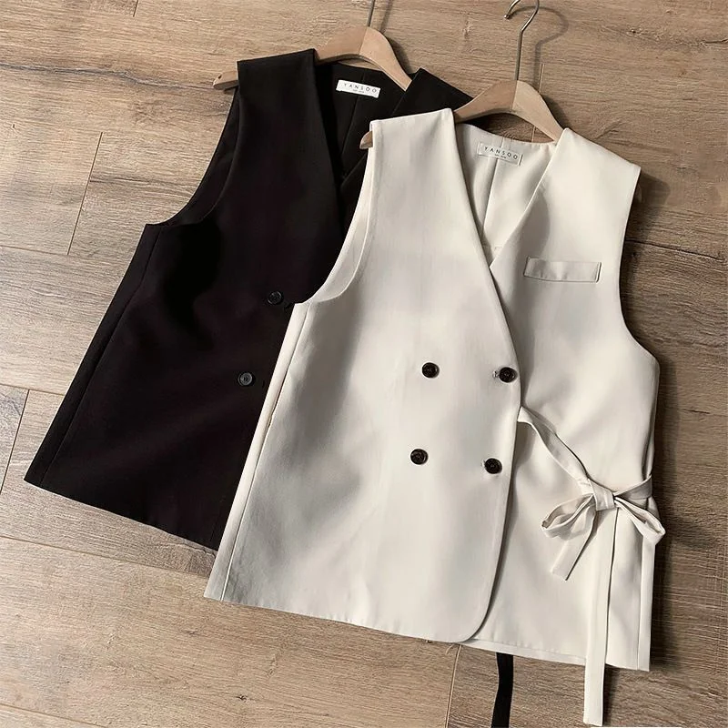 Suit Vest Women's Outerwear 2025 Spring And Autumn New Style British Style Loose Fit Plus Size Outerwear Camisole Vest Jacket