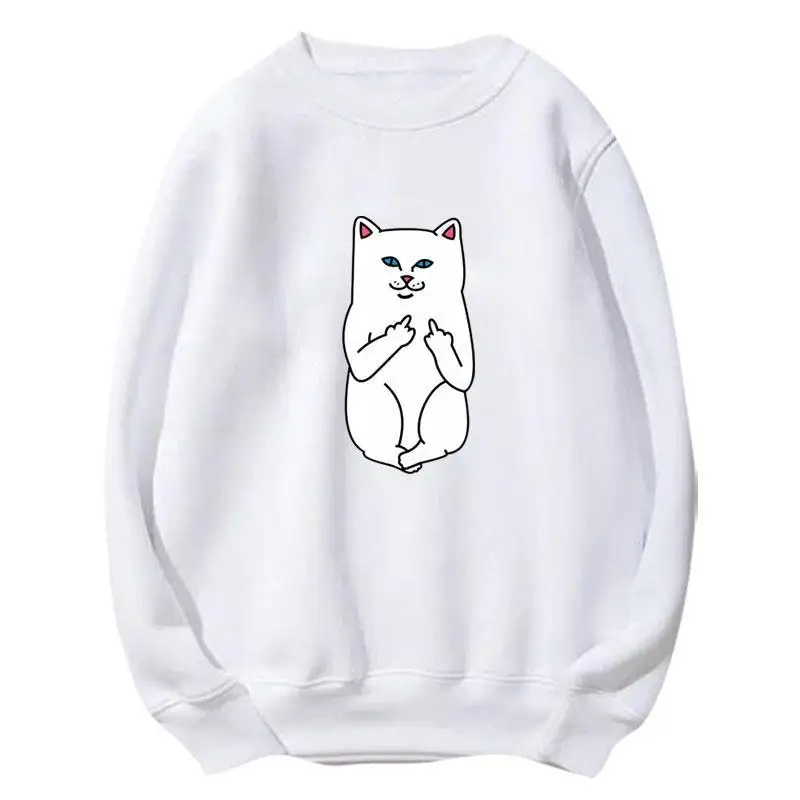 الفكاهة المطبوعة للجنسين قسط Crewneck البلوز البلوز الكلاسيكية طويلة الأكمام عارضة المتسكعون نمط الشارع دافئ مريح