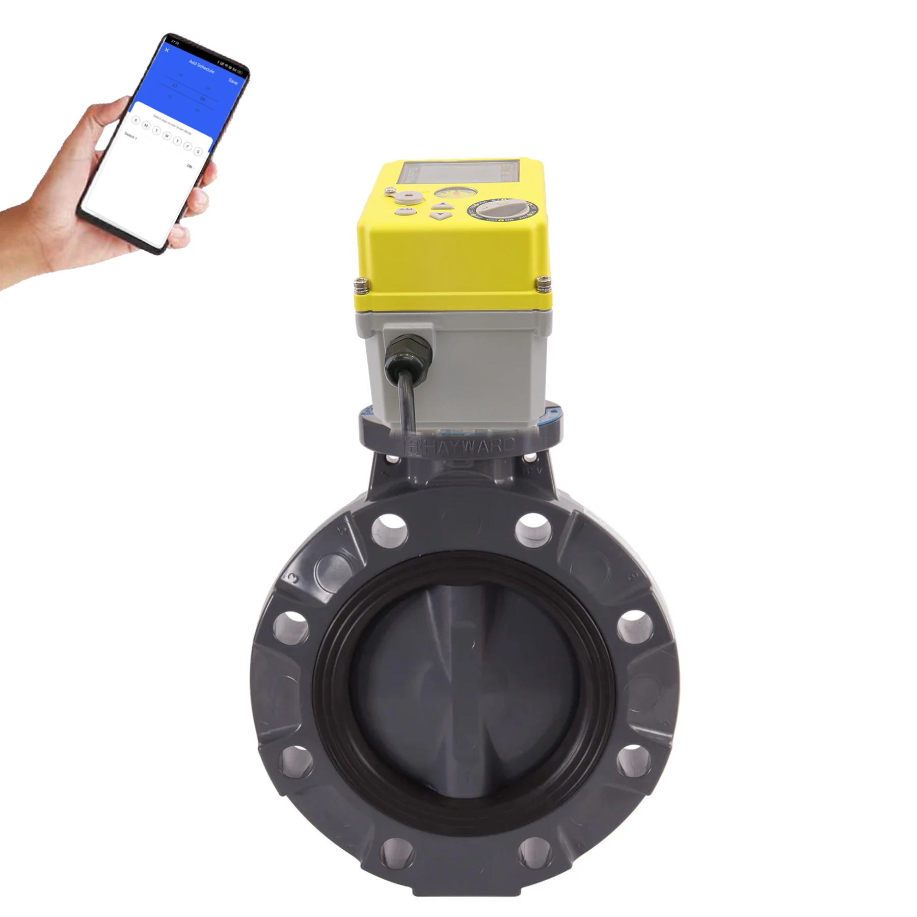 Factory Customized Intelligent PVC Electric butterfly Valve WiFi Control Power Failure Return Setting