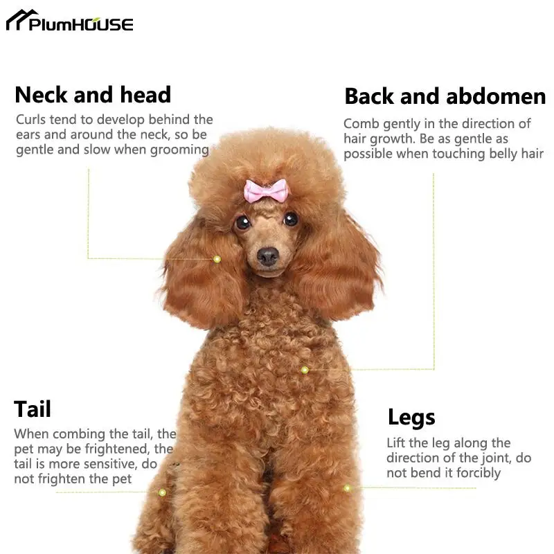 스테인레스 스틸 경량 애완 동물 털 제거 브러시, 개 털 미용 빗, 털 털 제거 브러시, 개 고양이 그루밍, 털 깎기 개용 빗, 30cm