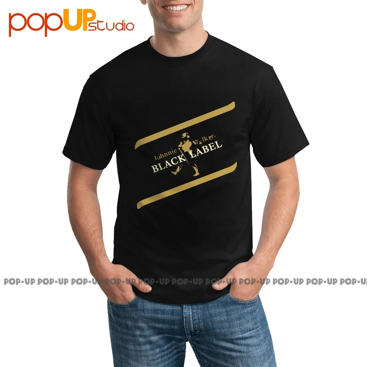 Camiseta Vtg Johnnie Walker Scotch Whisky, camiseta informal Natural de ofertas destacadas