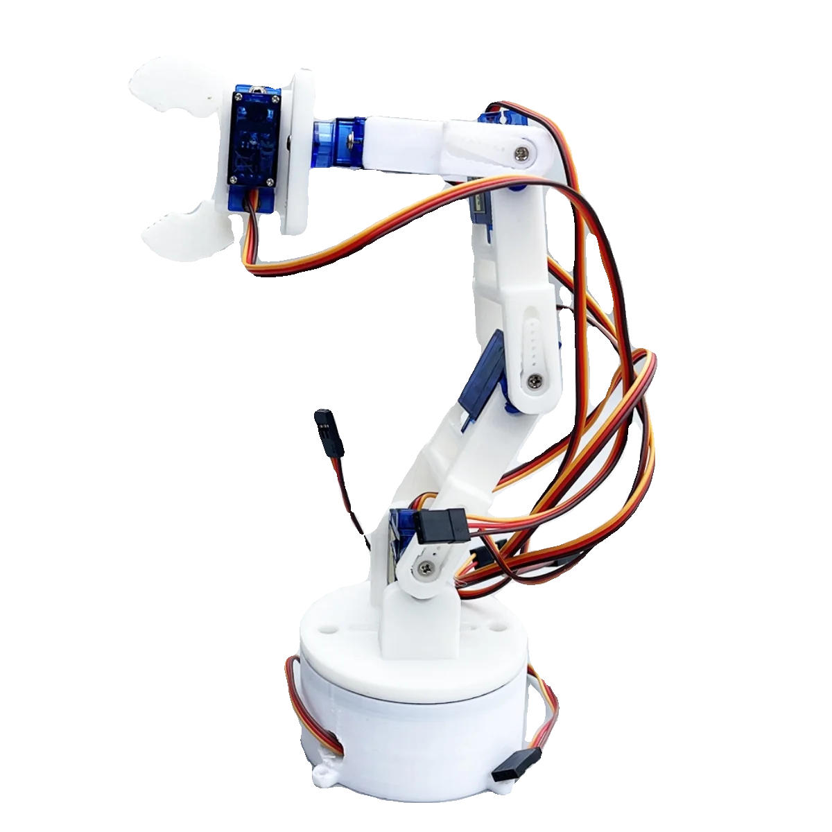 Picture 6: 3D printed white six-axis robotic arm DIY robot assembly for arduino ps2