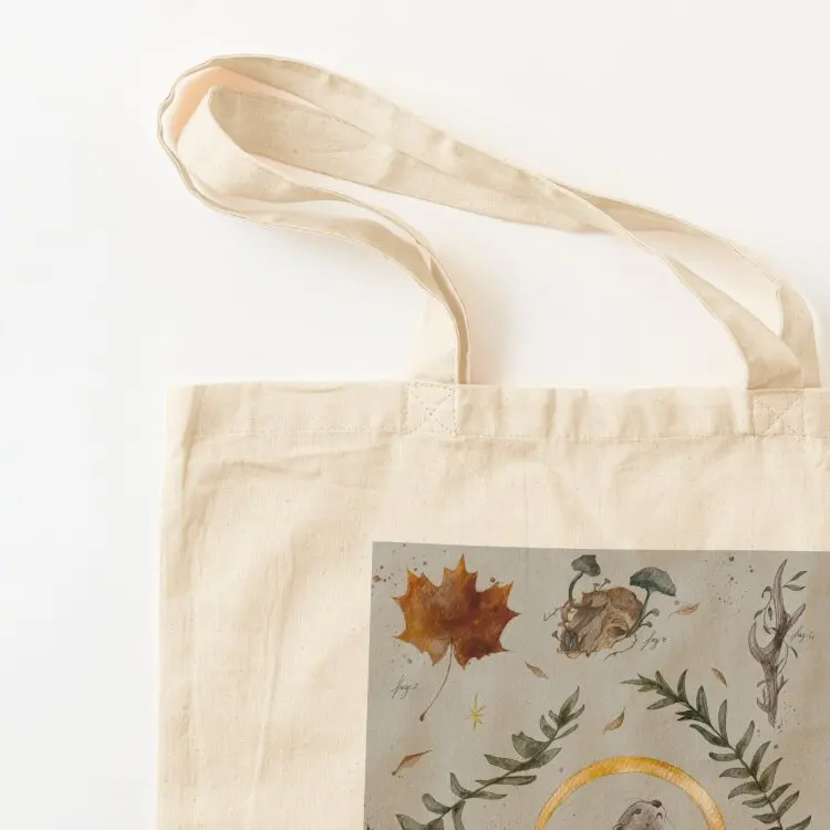 Otter and her treasures Tote Bag custom tote bag tote bag men's great shopping