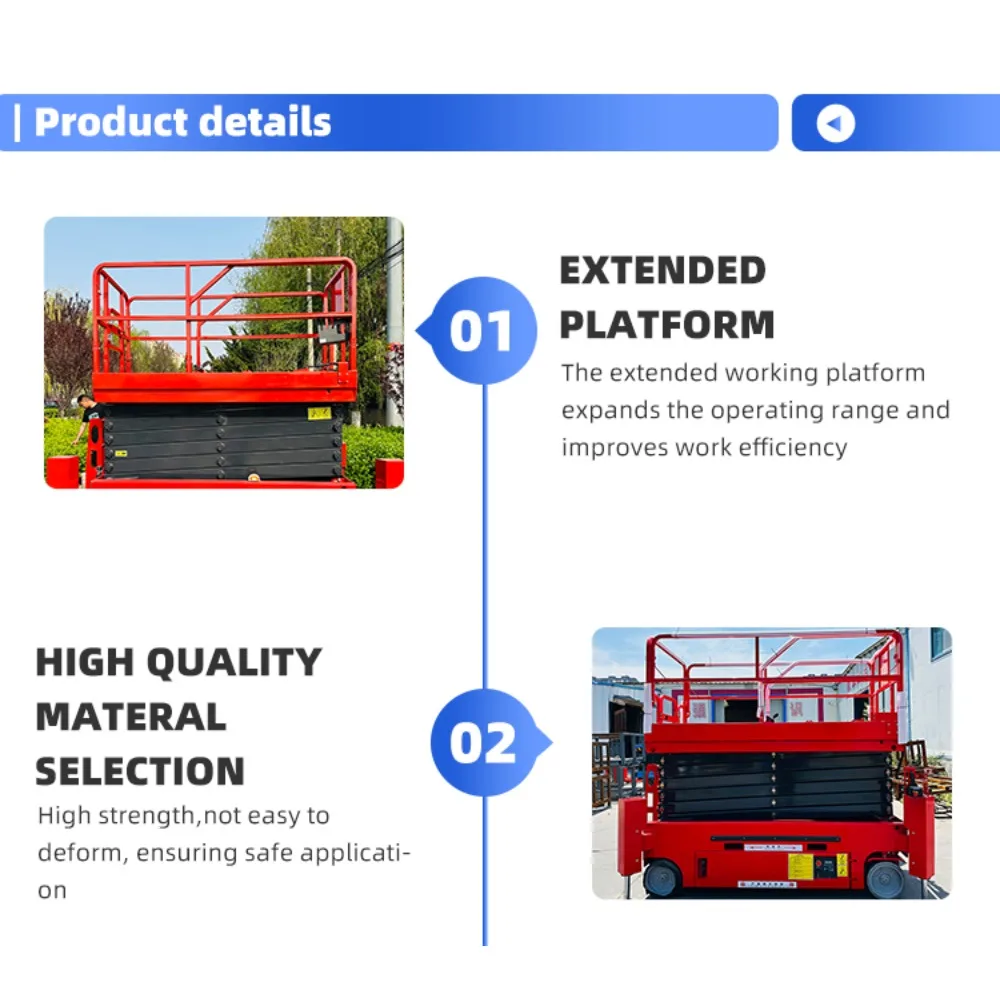 

4-16m Mobile Electric Scissor Lift Versatile Aerial Work Platform for Construction Maintenance Warehouse Operations Safe
