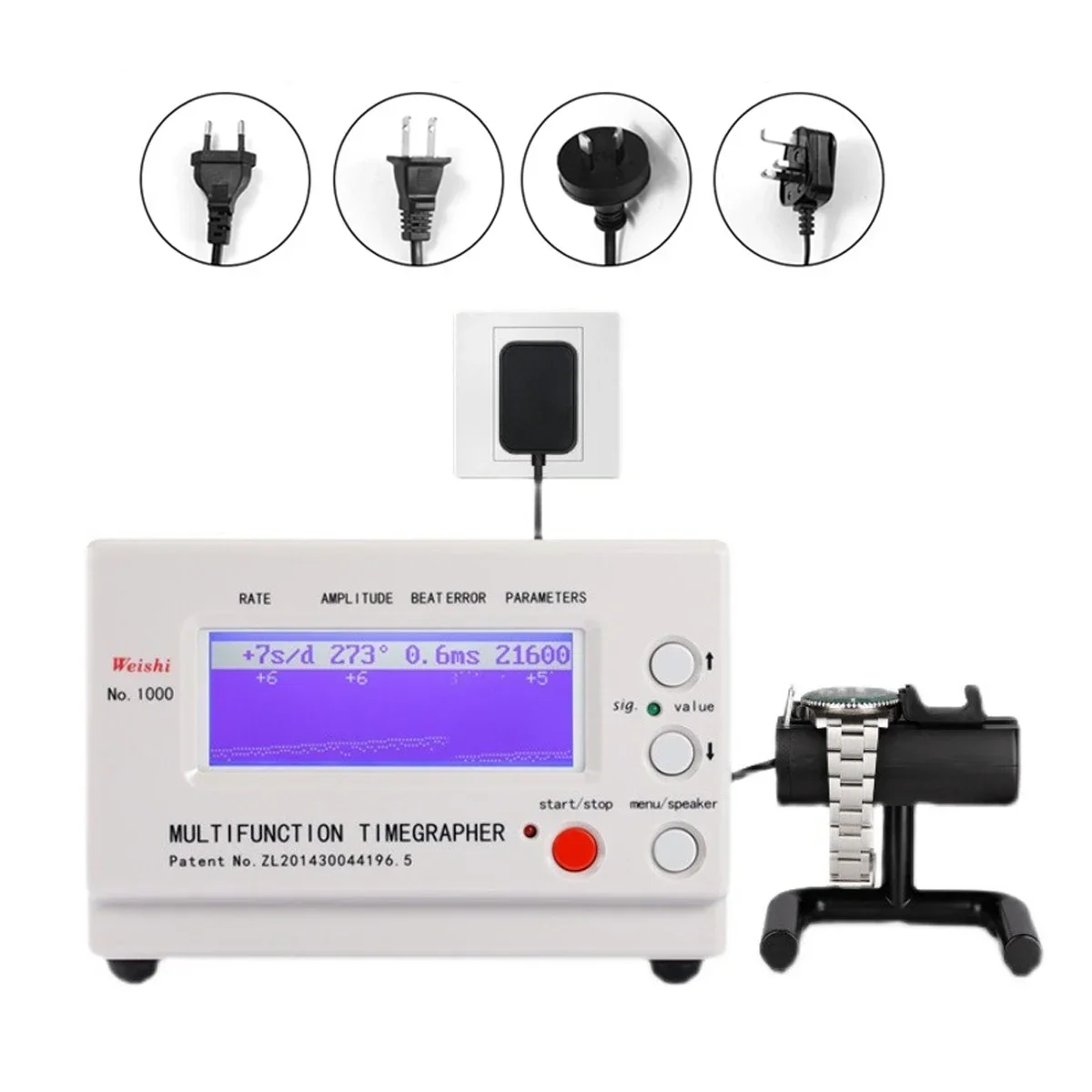 No.1000 Mechanical Watch Timing Machine Multifunction Timegrapher for Watch Tester