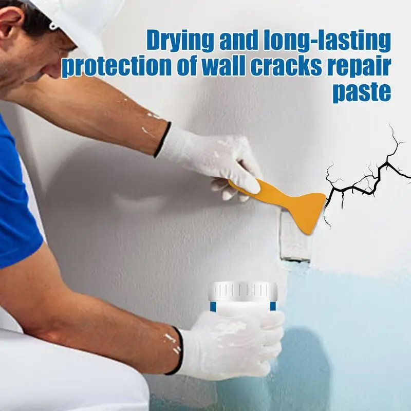 Drywall Repair Kit Hole Patch Kit Drywall Patch Kit With Scraper Quick Drying Easy Repair Paste Spackle Mending Agent For Cracks