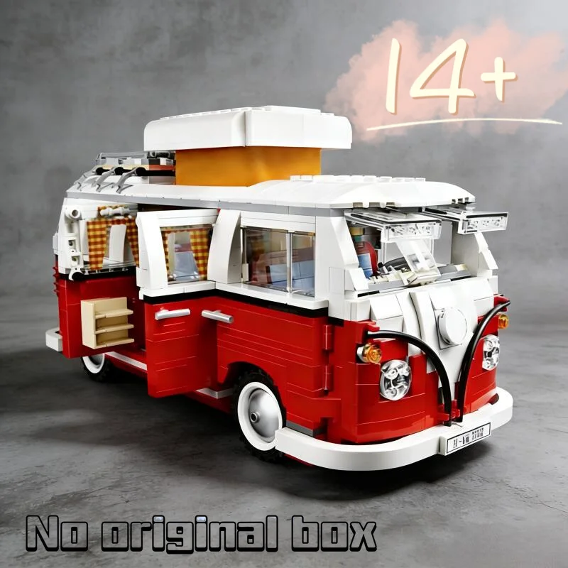 

В наличии 1334 детали: Красный автобус-кемпер T1 (модель 10220) — конструктор для мальчиков и девочек, отличный подарок на день рождения