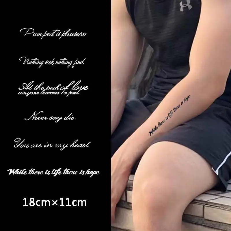 

Long-Lasting 15 Days,Waterproof Temporary Tattoos for Men Women,Tattoo Stickers,Semi-Permanent Fake Tattoo,Minimalist Tattoo