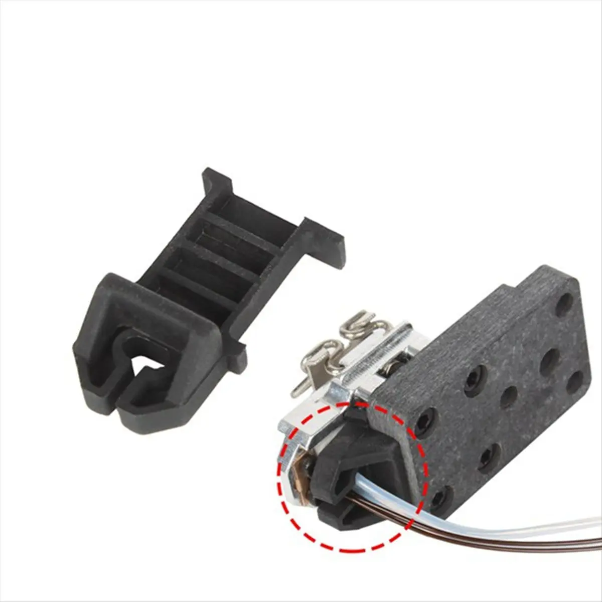 (B63C) For Bambu Lab A1/A1 Mini 3D Printer Hotend Fixing Clip Silicone Pad High-Temperature Insulation Silicone Heat Protection