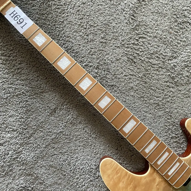 H691 Burl Wood + Altader, 20 ладов, электрическая бас-гитара, полуфабрикаты, сделай сам, замена наборов для бас-гитары, без оборудования, жареный клен, гриф, один комплект