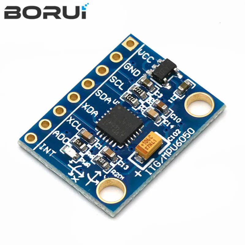 1Set IIC I2C GY-521 MPU-6050 MPU6050 3 Axis Analog Gyroscope Sensors + Accelerometer Module For Arduino With Pins 3-5V DC