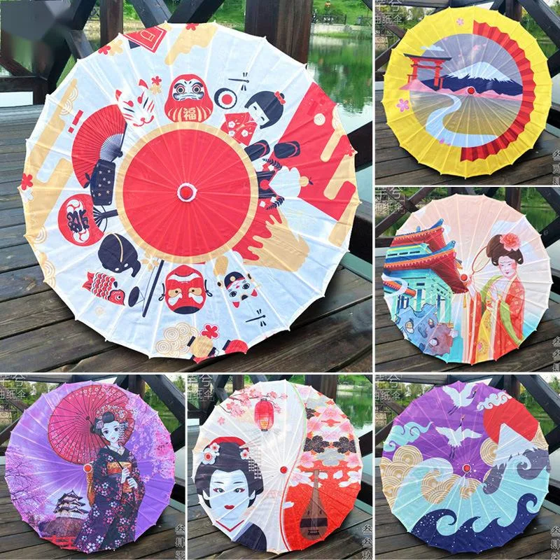 Japanese Style Decorative Umbrella Oil Paper Umbrella, Japanese Cuisine Restaurant, Sushi Restaurant, Ceiling Decoration Parasol
