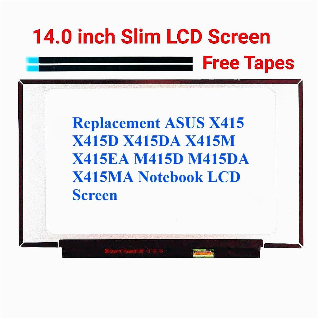 For ASUS X415 X415D X415DA X415M X415EA M415D M415DA X415MA Laptop LCD LED Screen FHD IPS 1920*1080