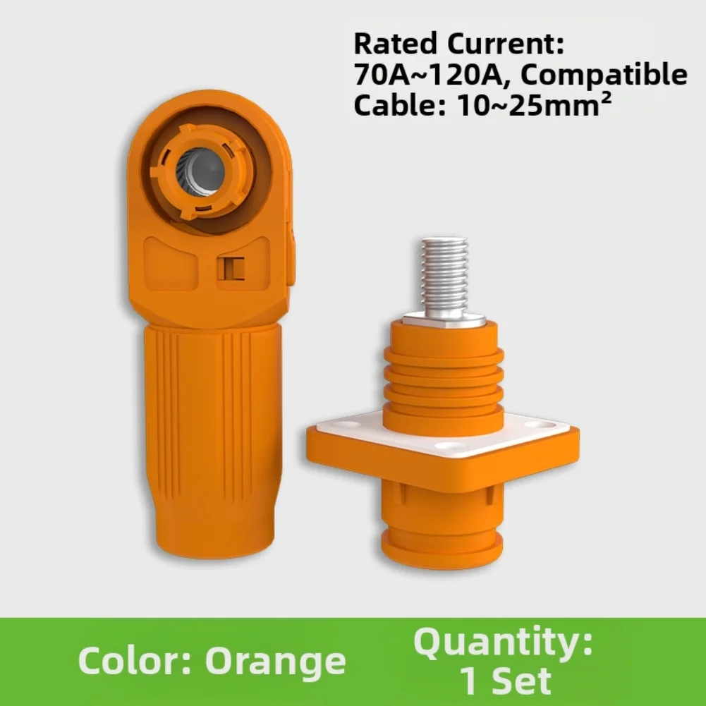 High Current 70A-120A Energy Storage Connector Flame Retardant Hand Locking Anti For Battery Wiring Terminal For Solar System