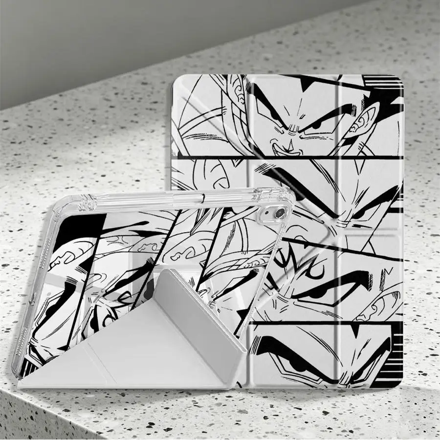 With Pen Slot Cover Tablet Case For Samsung Galaxy Tab A8 A9 Plus S7 FE S8 A11 S9 Plus S10 Lite Dragon Ball Goku Cool
