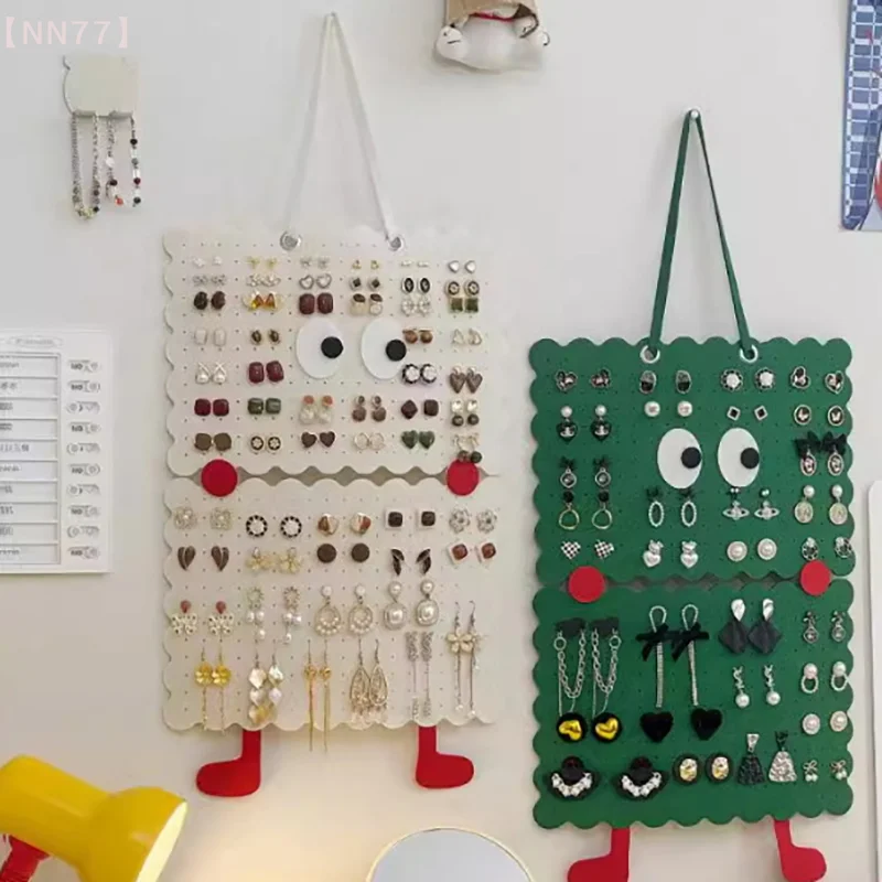 1 قطعة اكسسوارات الأقراط معلقة التخزين المنظم الجدار الديكور أقراط تخزين مقاطع الشعر حبل الشعر تنظيم التخزين