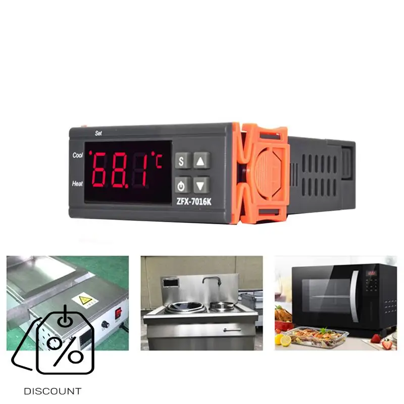 ABBN-ZFX-7016K Интеллектуальный высокотемпературный контроллер Цифровой термостат-регулятор 999-градусный переключатель управления духочкой