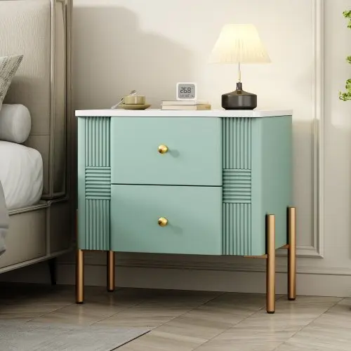 #Modern Design Wooden Bedroom Bedside Tables With Drawers For Home Furniture & Apartment Use