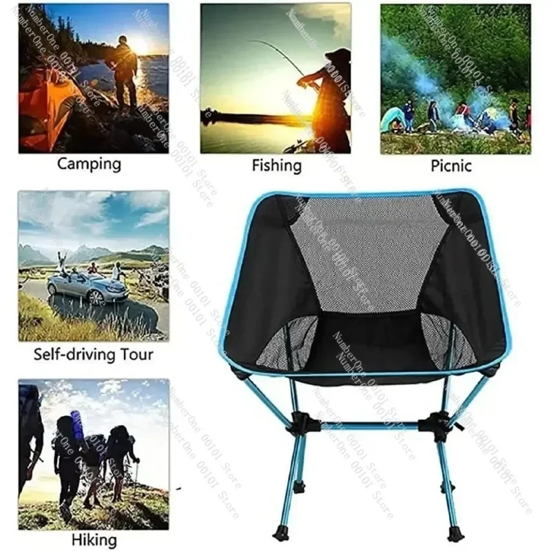 Outdoor Portable Ultralight Folding Chair High Load Hiking Camping Chairs Superhard For Travel Beach Picnic Seat Fishing Tools