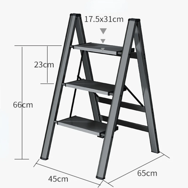 Wielofunkcyjna składana drabina wysokie stołki ze stopu aluminium kuchnia nośna 300kg drabina krzesło Widen 3 drabina