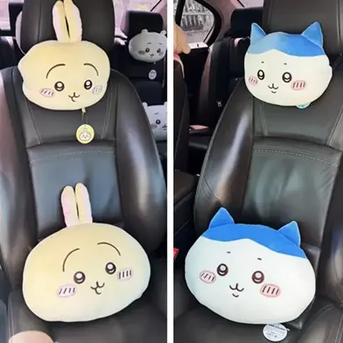 40cm Cute Chiikawa Cute Throw Pillow Usagi うさぎ Hachiware ハチワレ ちいかわFour Seasons Car Headrest Car Neck Pillow Car Accessories