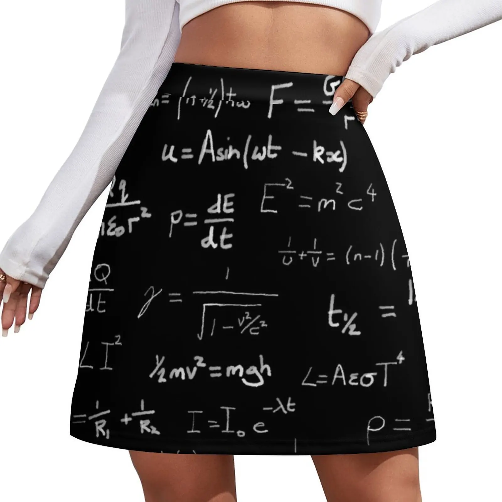 

Physics - handwritten Mini Skirt skirt skirt Summer women's clothing